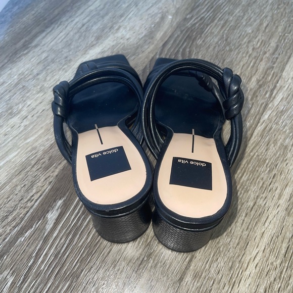 Dolce Vita Double Knot Strappy Block Heels Size 7 - Picture 4 of 5